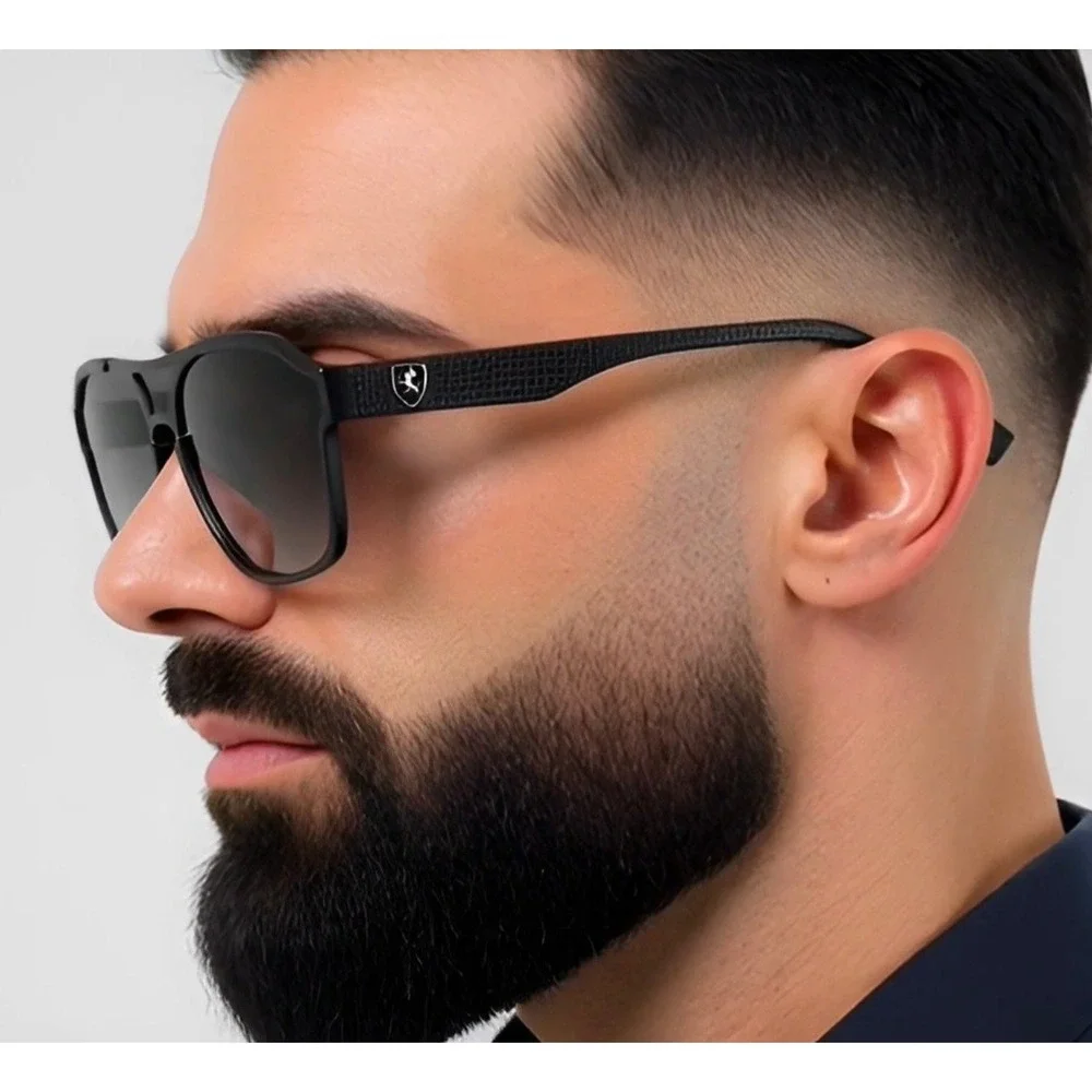 Designer Sunglasses Men Square Frame Driving Fishing Shades Sports Luxury Shades